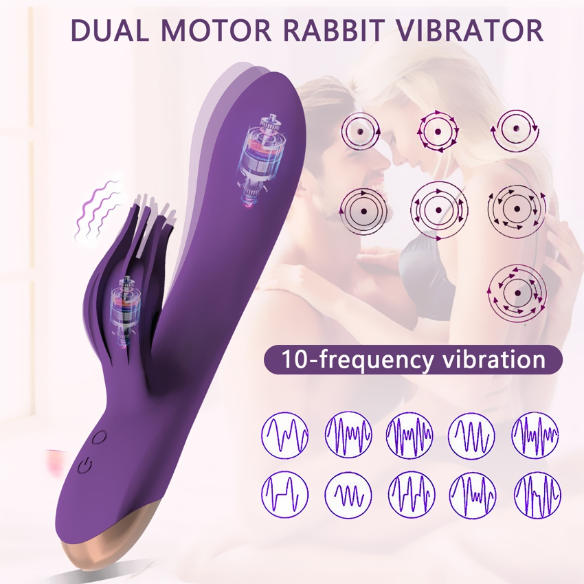 Vibromasseur Gode Vibration Femelle Vagin Silicone Étanche Sex Toy