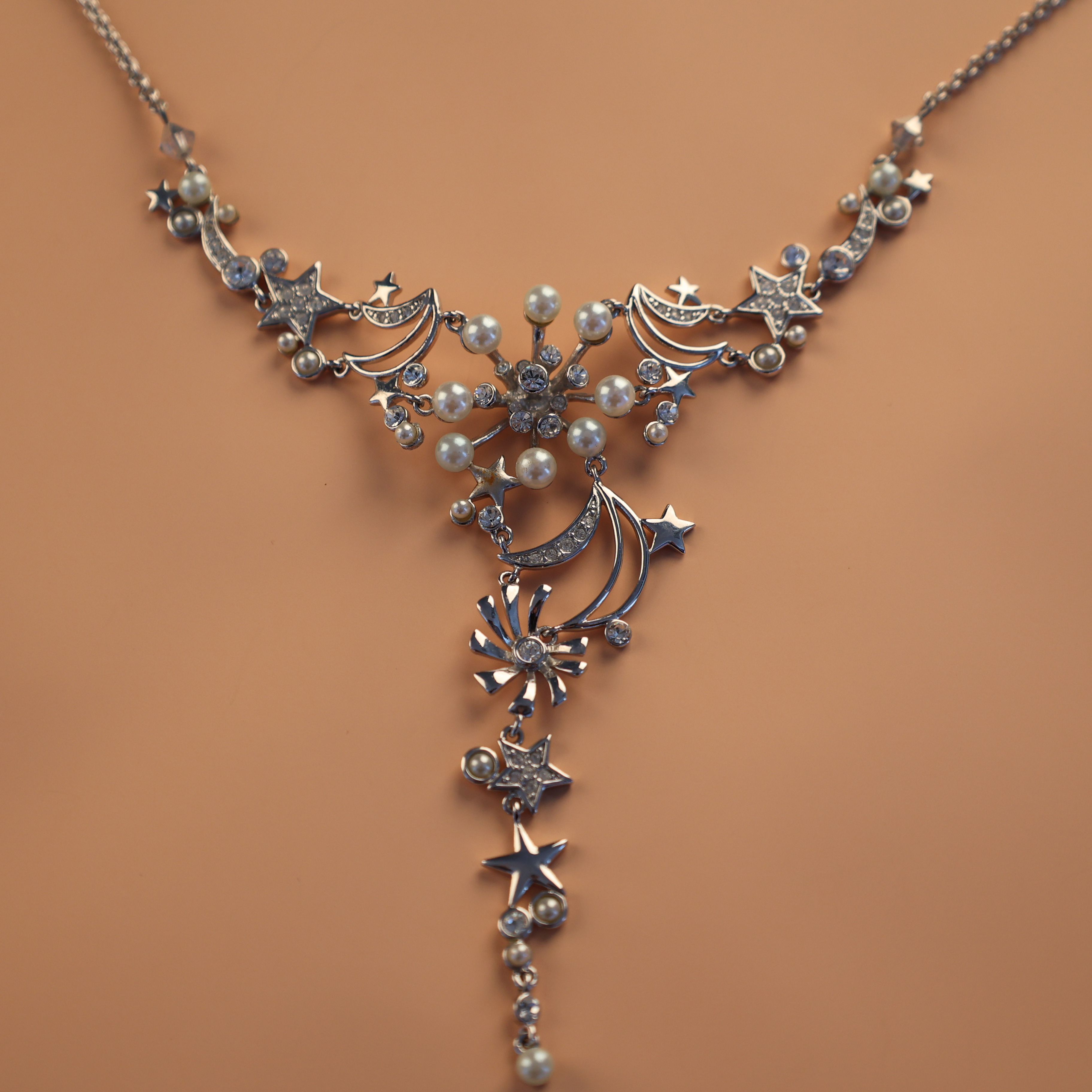 Collier avec pendentif en plaqué or 14 carats pour femme